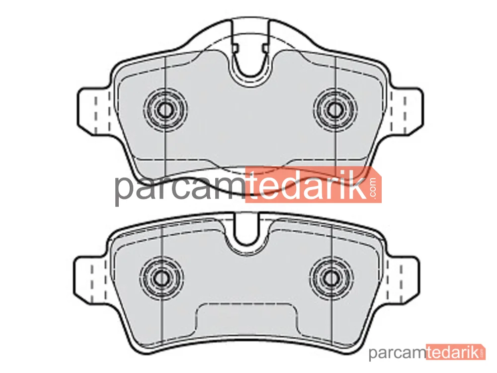 VALEO 670006 | Fren Balatası (Arka) — Mini, Mini Clubman, Mini Coupe